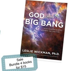 4 books for $15 SALE!!! God of the Big Bang by Leslie Wickham Paperback Book